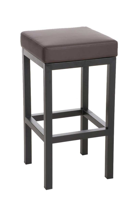 Barhocker Taylor Kunstlederbezug Sitzhöhe 78 cm Metallgestell schwarz