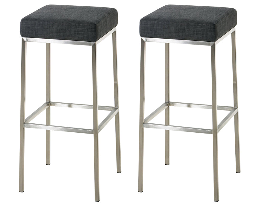 2er Set Barhocker Montreal Stoffbezug