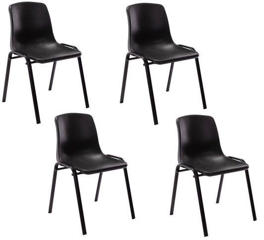 4er Set Stapelstuhl Nowra Kunststoff - CLP SHOP