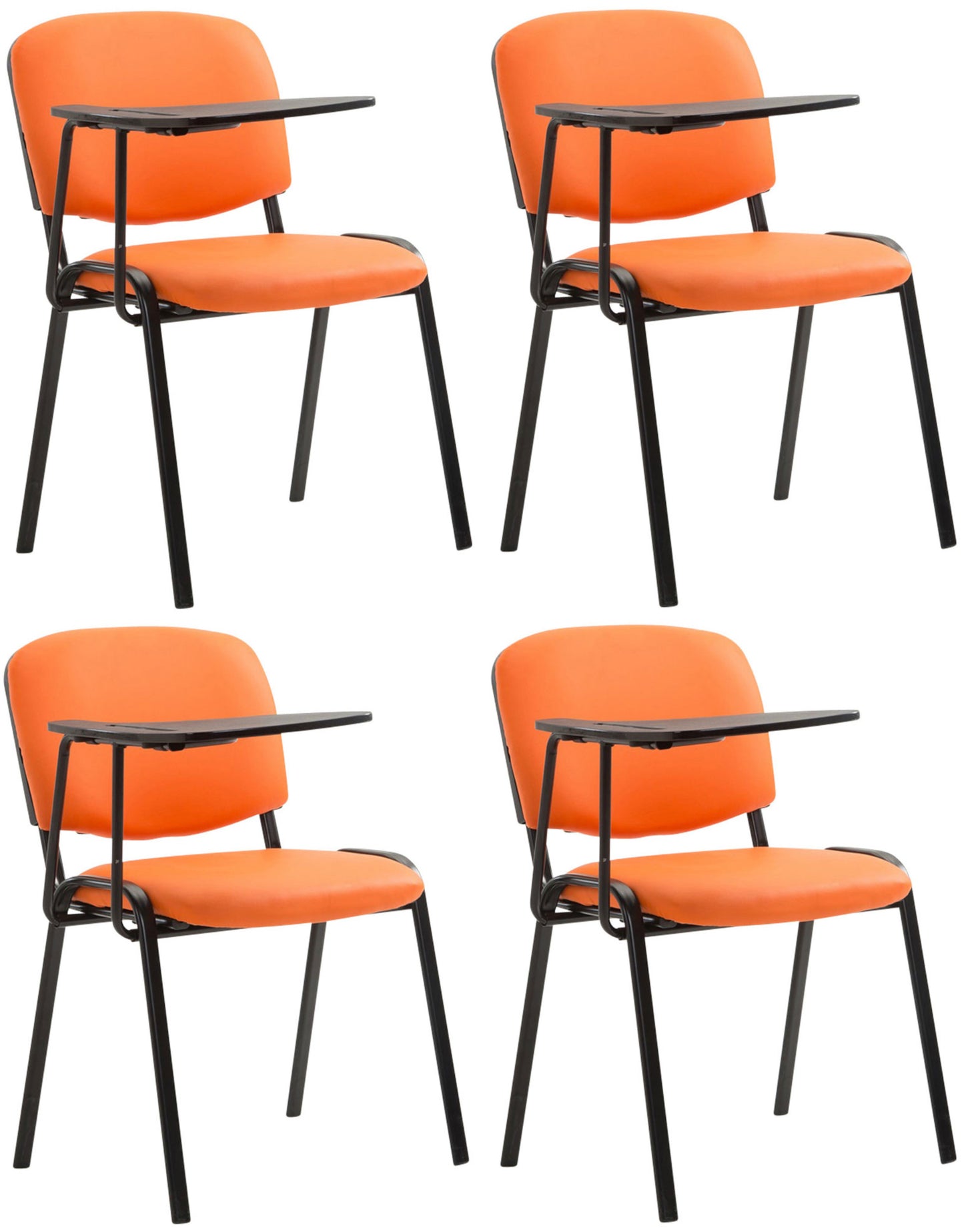 4er Set Stühle Ken mit Klapptisch Kunstleder.