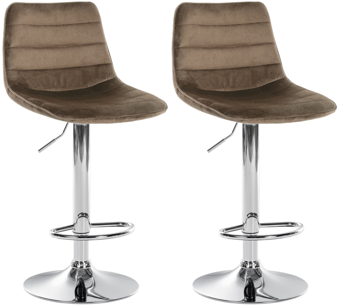2er Set Barhocker Lex Samt - CLP SHOP