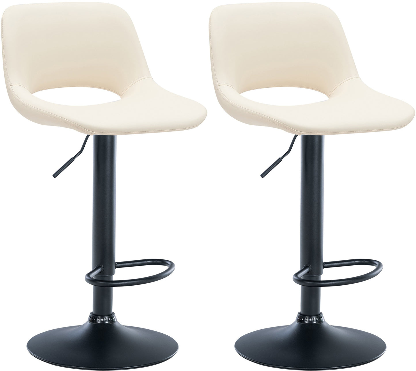 2er Set Barhocker Camden Kunstleder - CLP SHOP