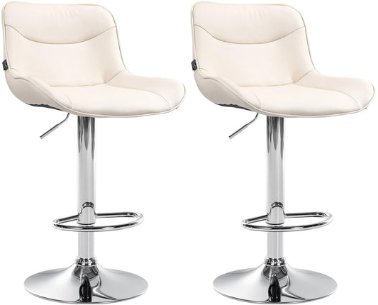 2er Set Barhocker Vonore Kunstleder - CLP SHOP
