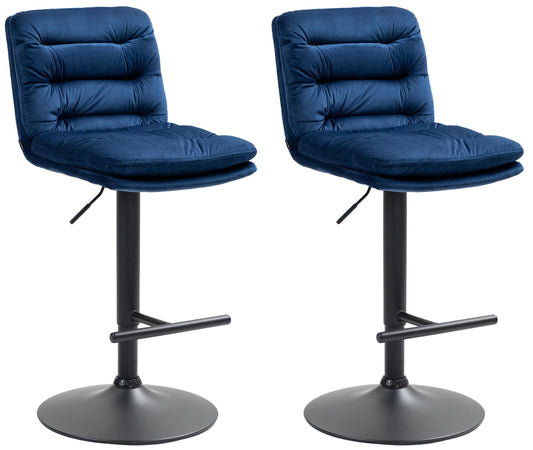 2er Set Barhocker Damar Samt - CLP SHOP