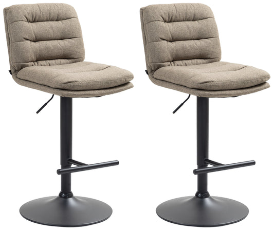 2er Set Barhocker Damar Stoff - CLP SHOP