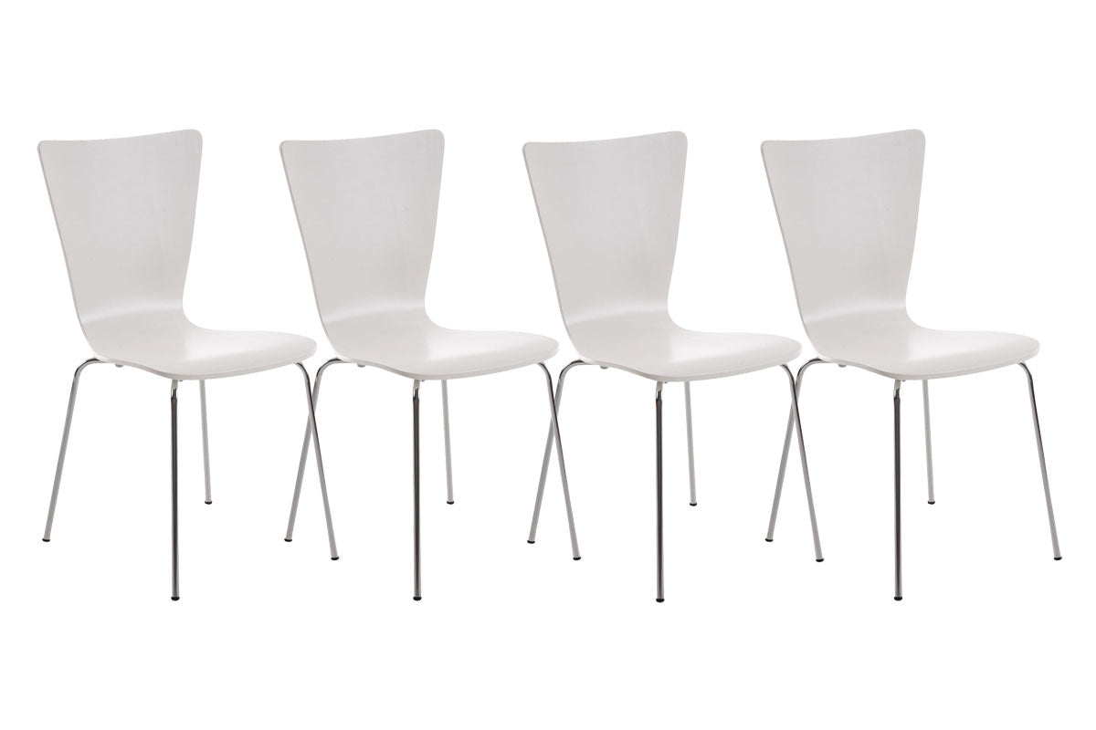 4er Set Besucherstuhl Aaron - CLP SHOP