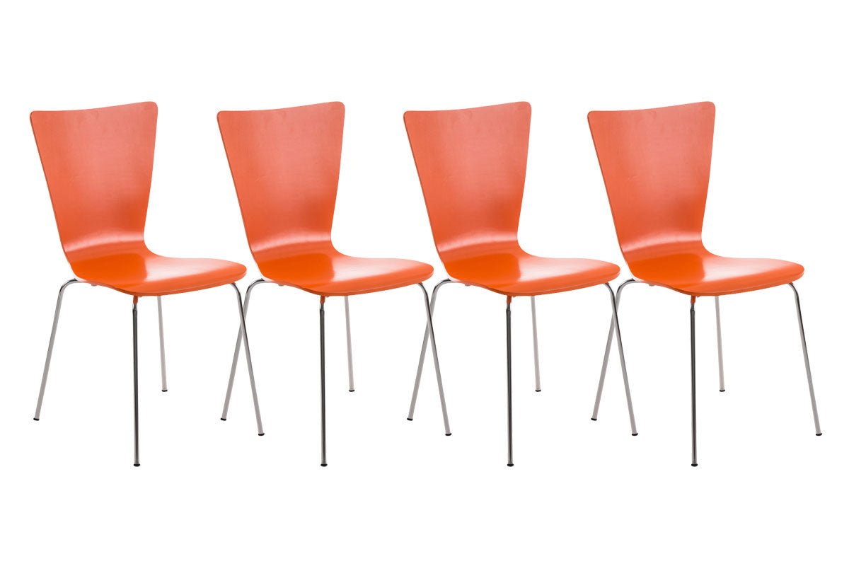 4er Set Besucherstuhl Aaron - CLP SHOP