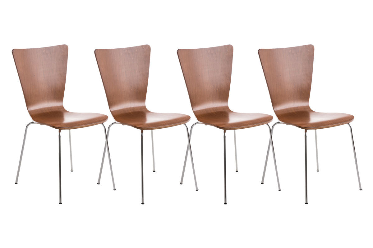 4er Set Besucherstuhl Aaron - CLP SHOP