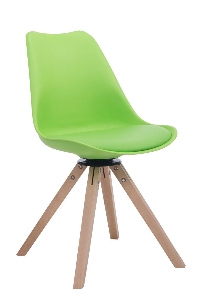 Besucherstuhl Troyes Drehbar Kunstleder Square - CLP SHOP