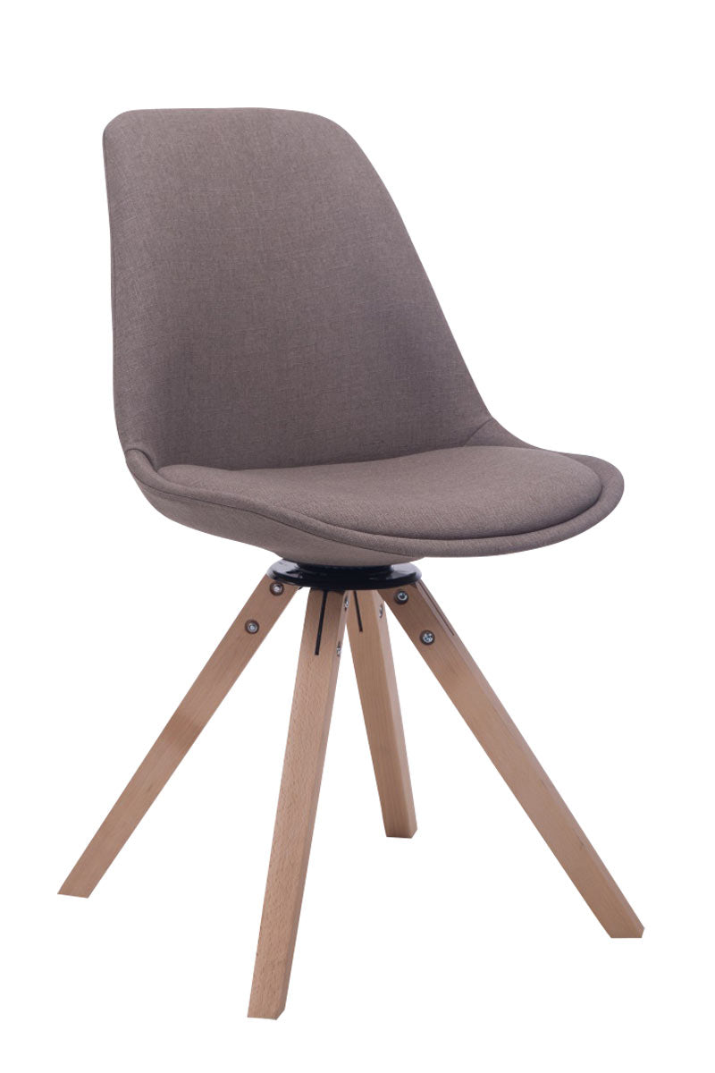 Besucherstuhl Troyes Drehbar Stoff Square - CLP SHOP