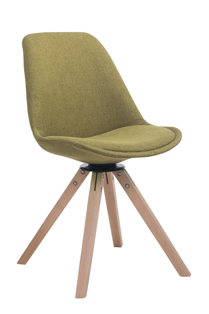 Besucherstuhl Troyes Drehbar Stoff Square - CLP SHOP
