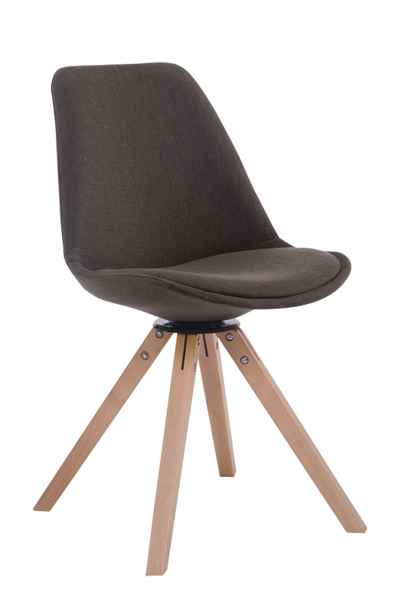 Besucherstuhl Troyes Drehbar Stoff Square - CLP SHOP
