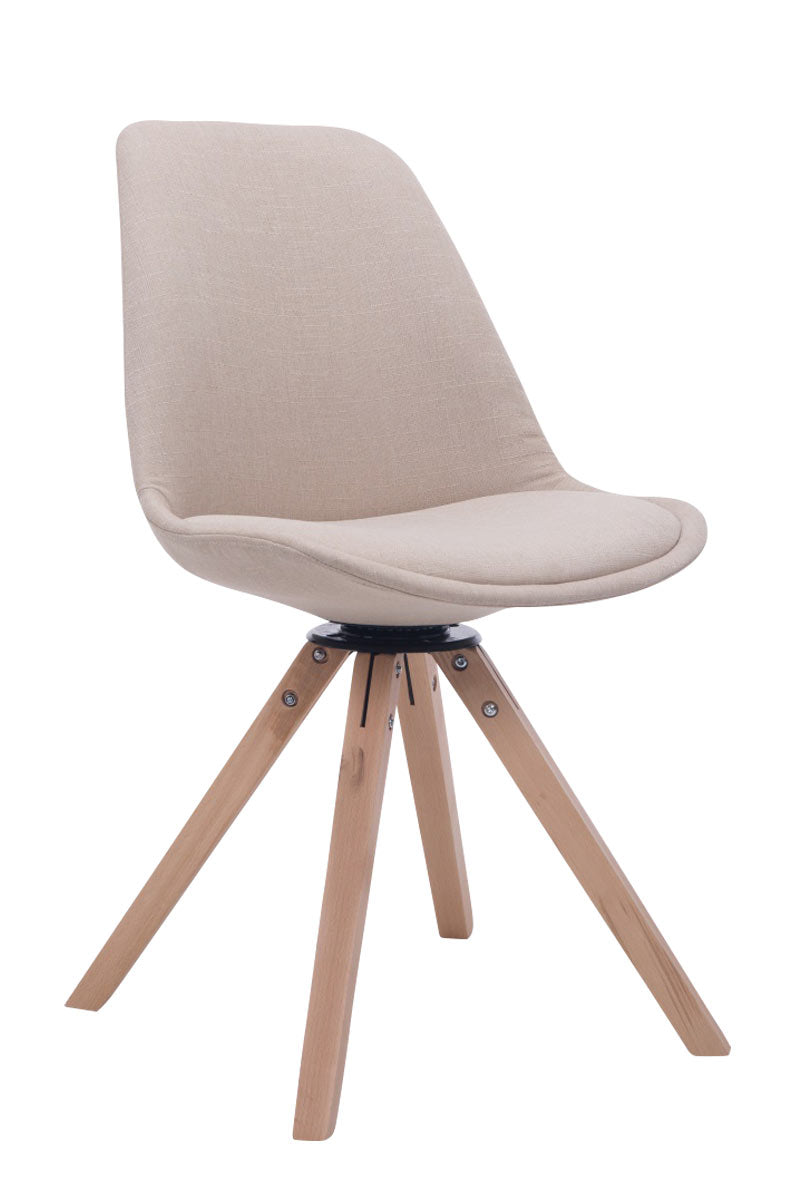 Besucherstuhl Troyes Drehbar Stoff Square - CLP SHOP