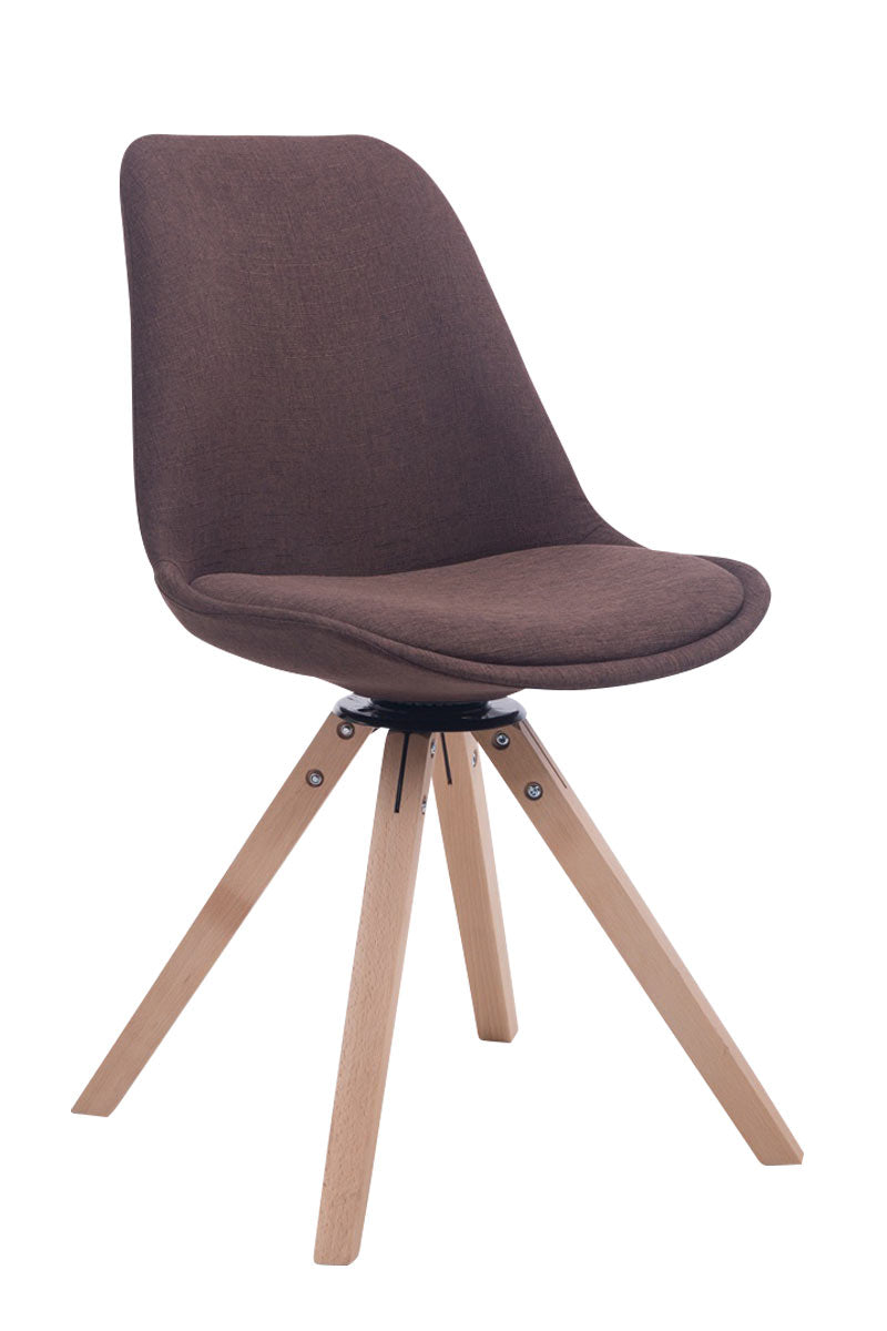 Besucherstuhl Troyes Drehbar Stoff Square - CLP SHOP