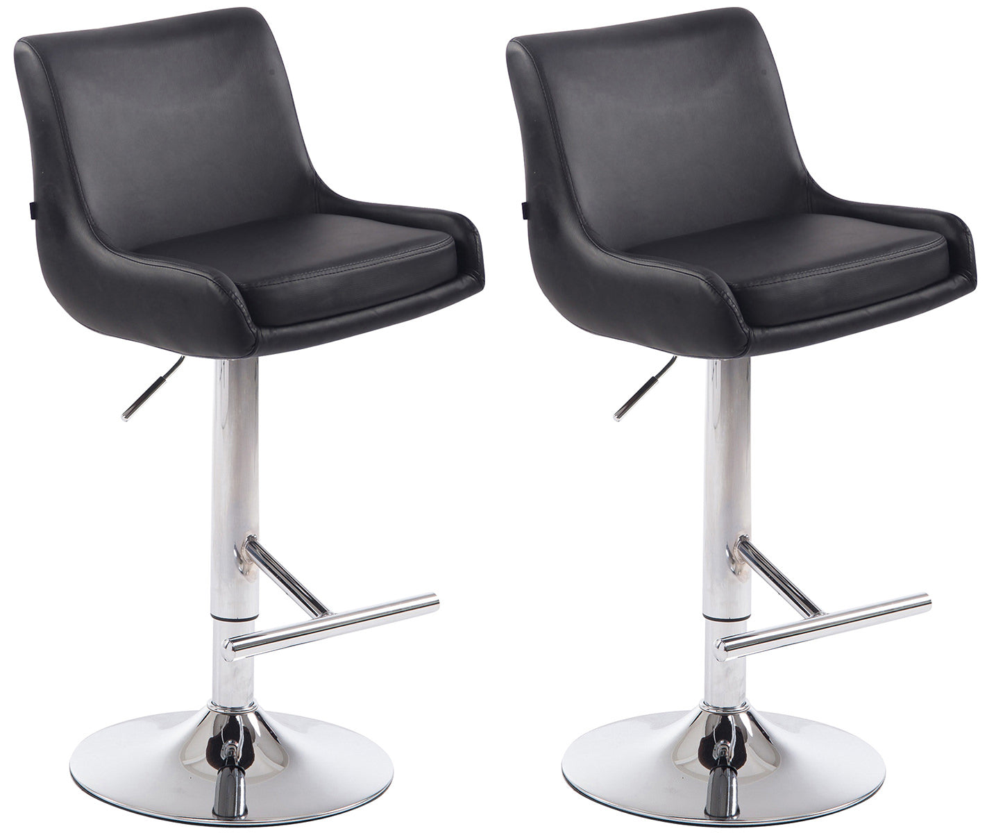 2er Set Barhocker Club Kunstleder