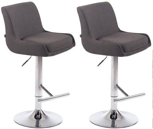 2er Set Barhocker Club Stoff