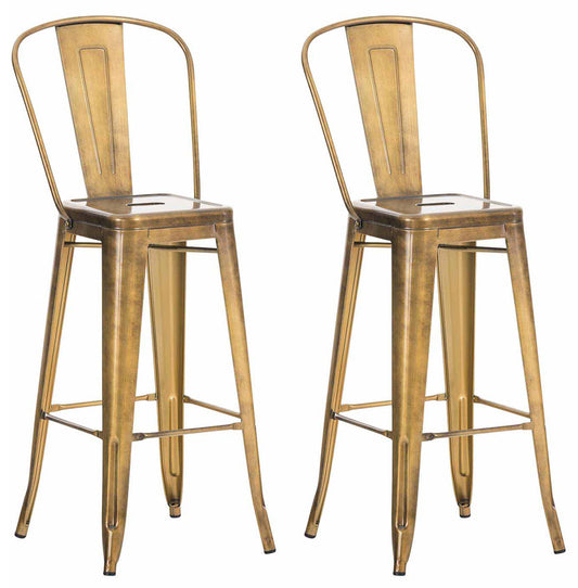 2er Set Barhocker Aiden Metall