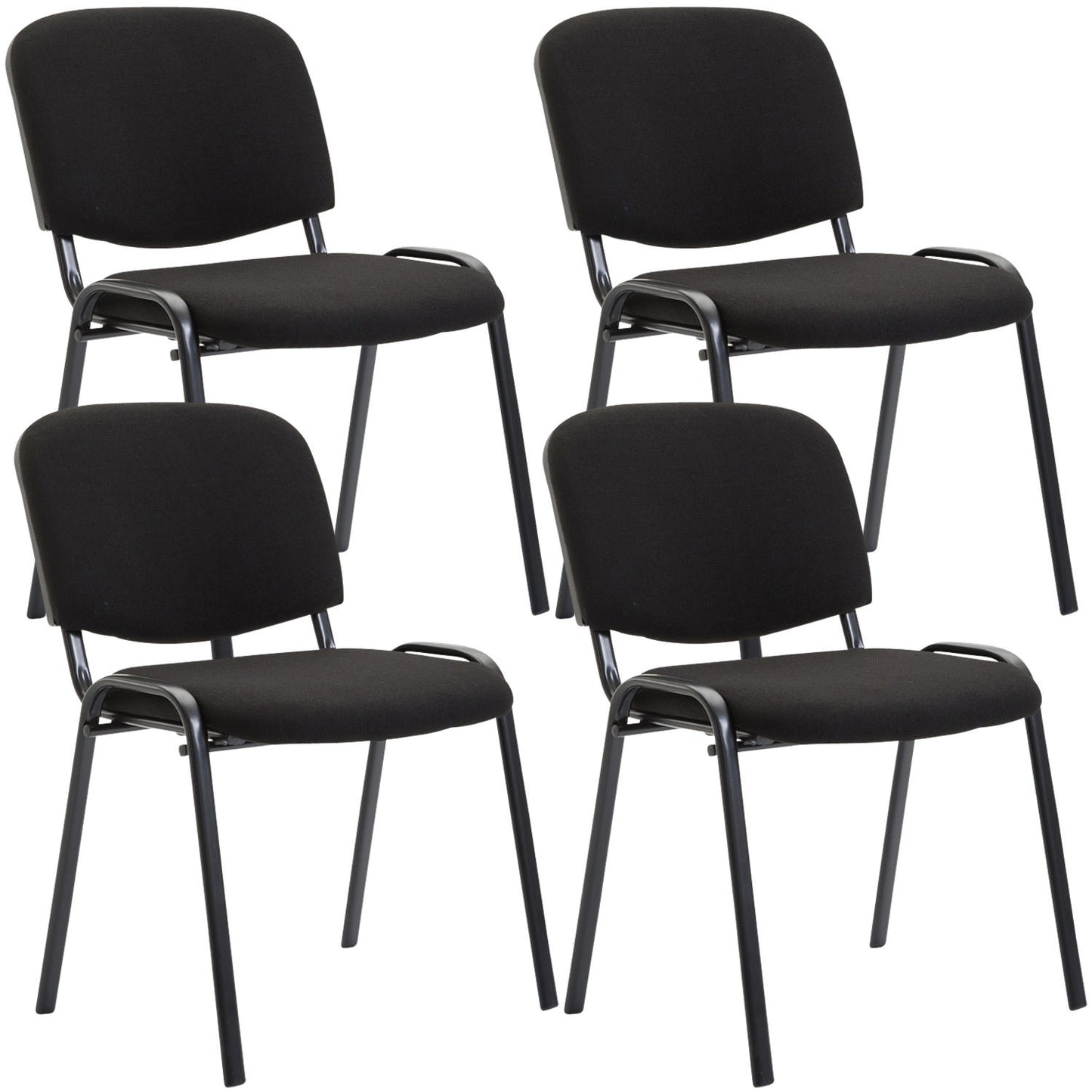 4er Set Besucherstuhl Ken Stoff - CLP SHOP