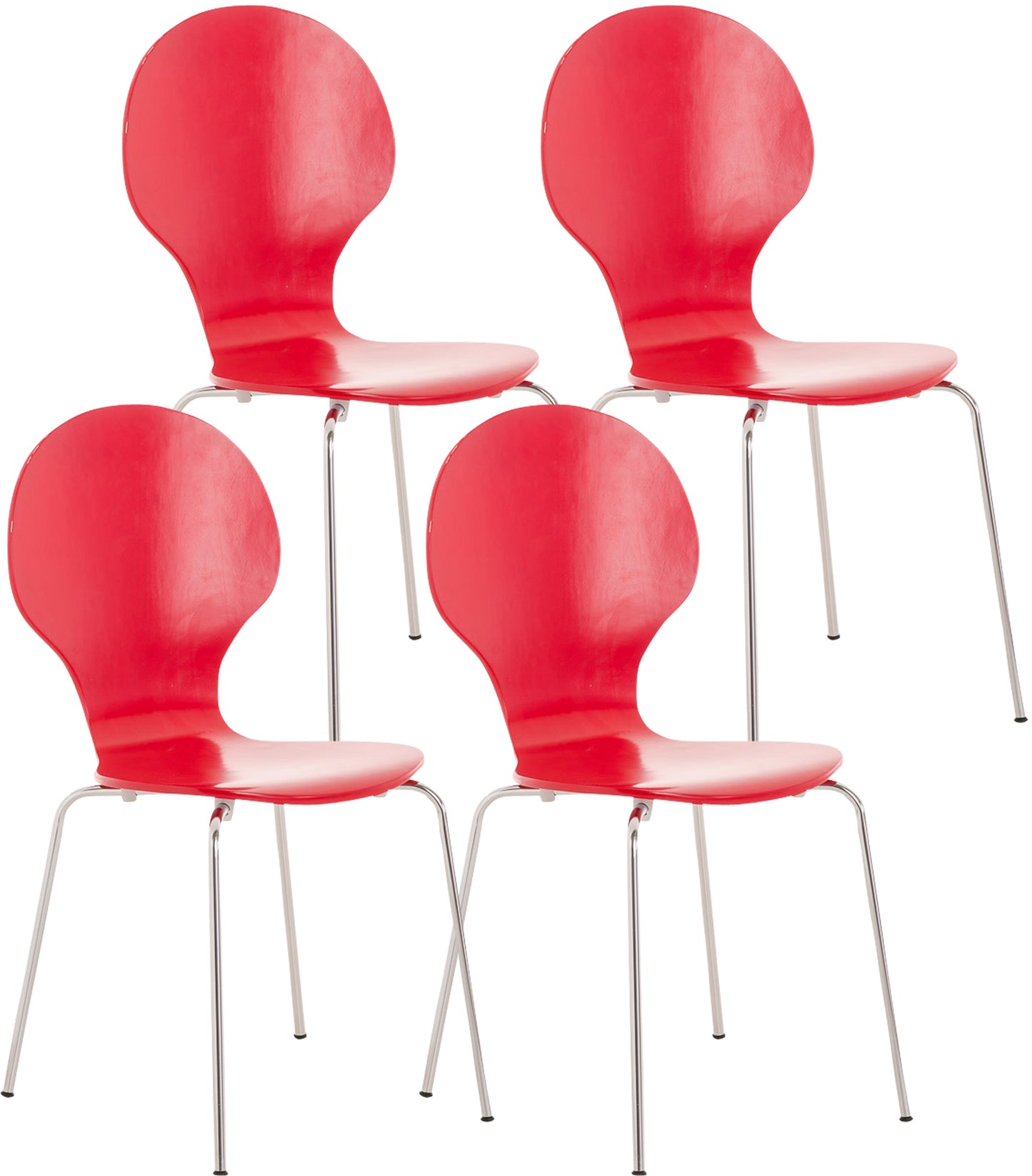 4x Stapelstuhl DIEGO - CLP SHOP