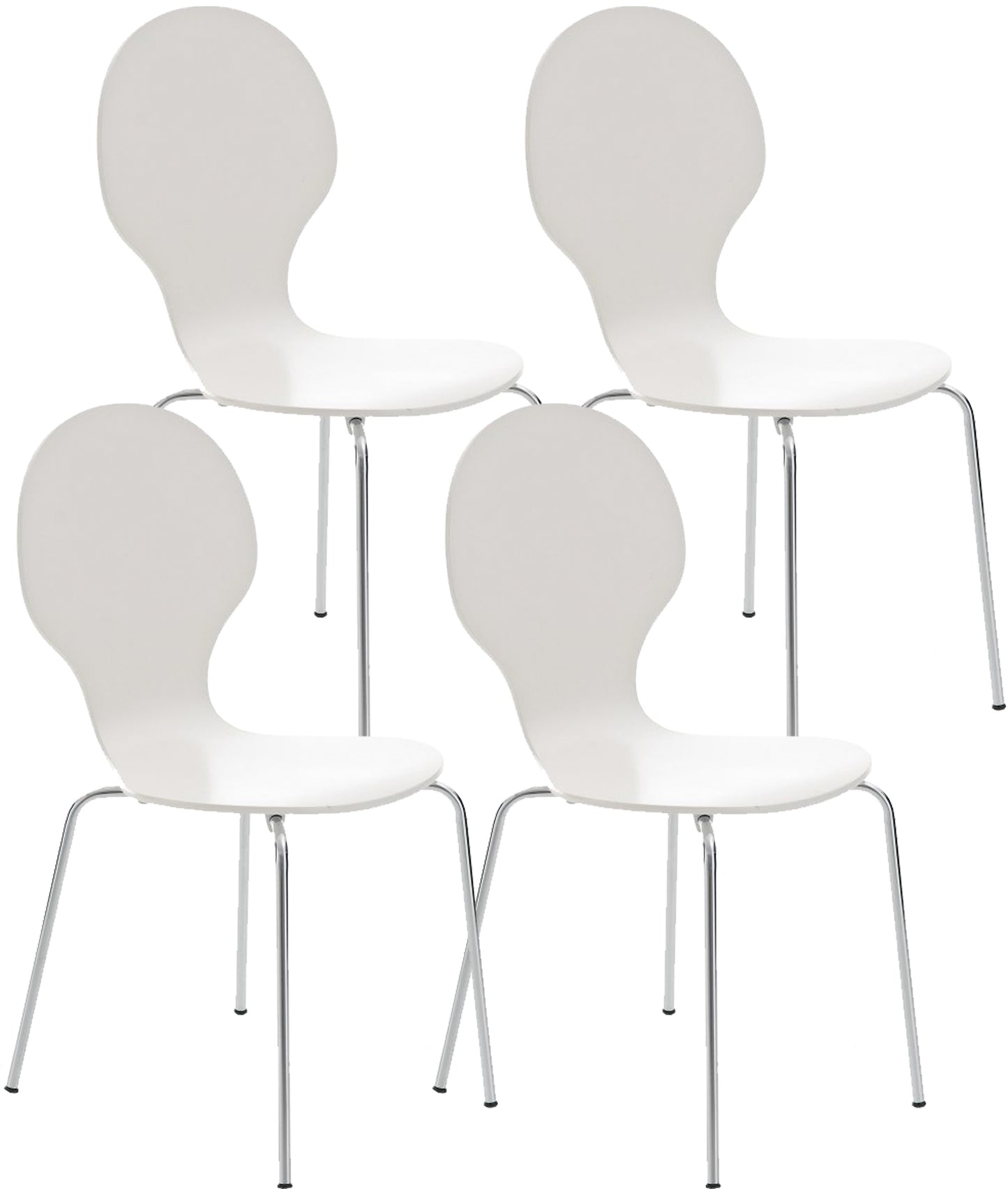 4x Stapelstuhl DIEGO - CLP SHOP