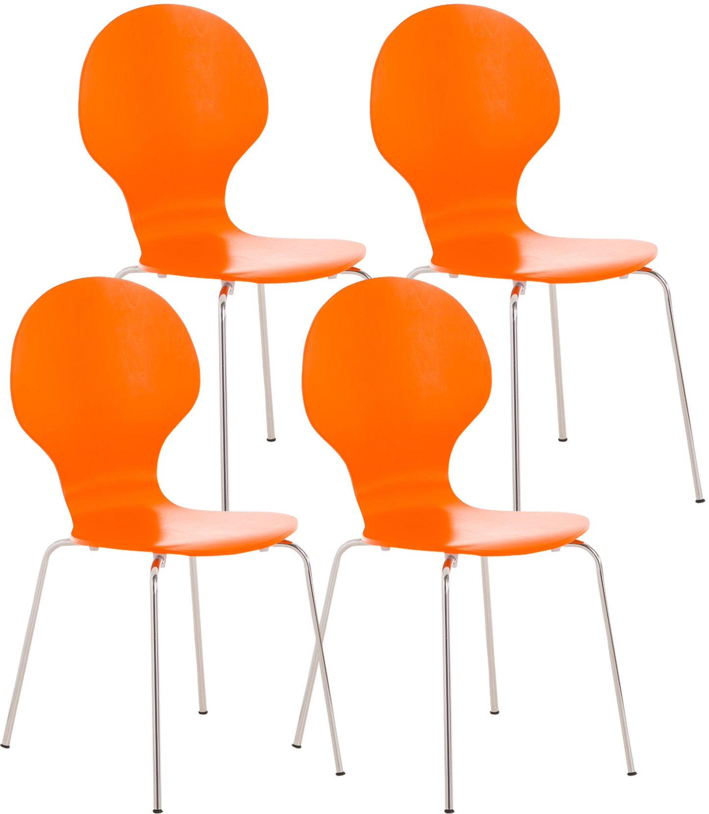 4x Stapelstuhl DIEGO - CLP SHOP