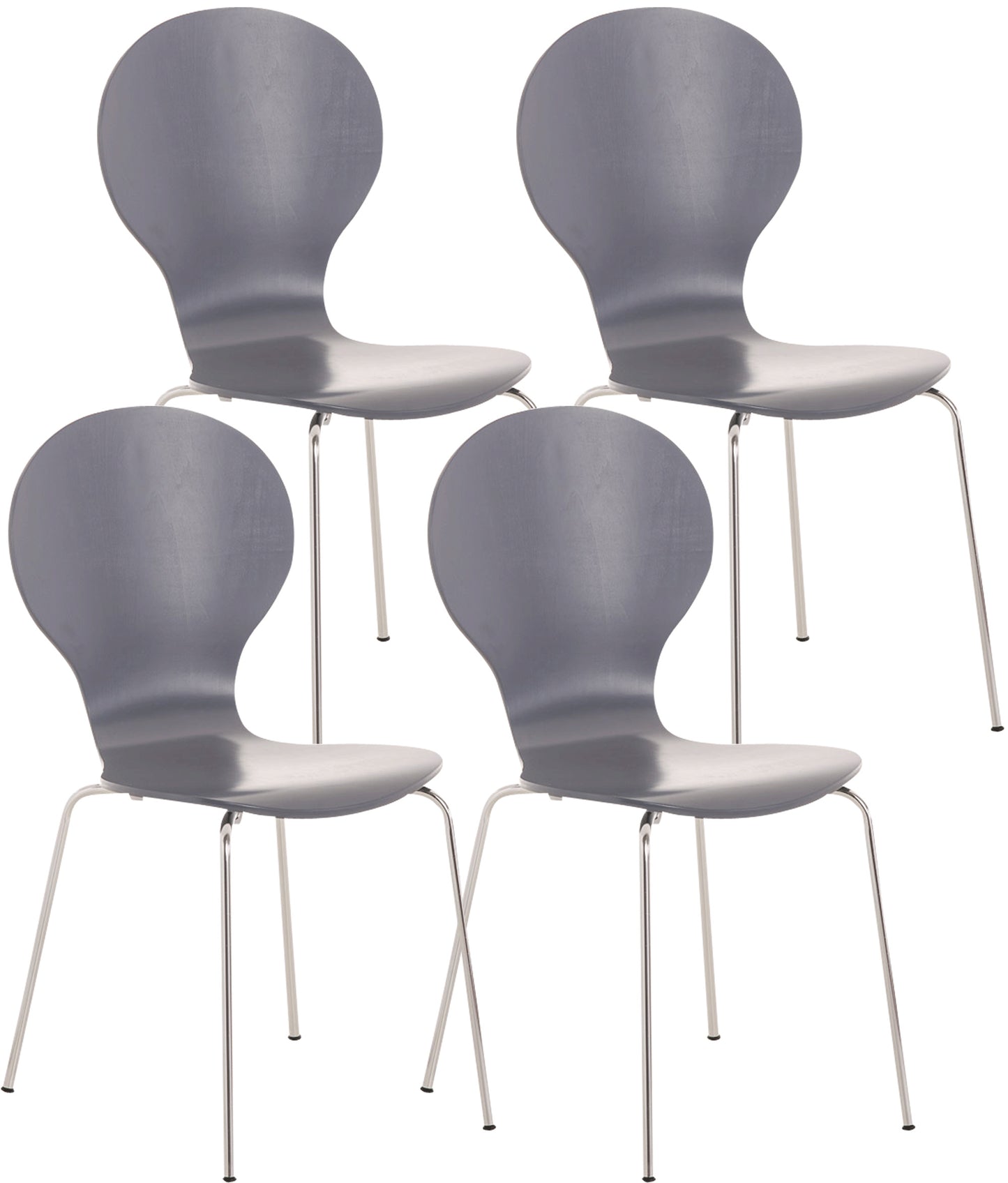 4x Stapelstuhl DIEGO - CLP SHOP