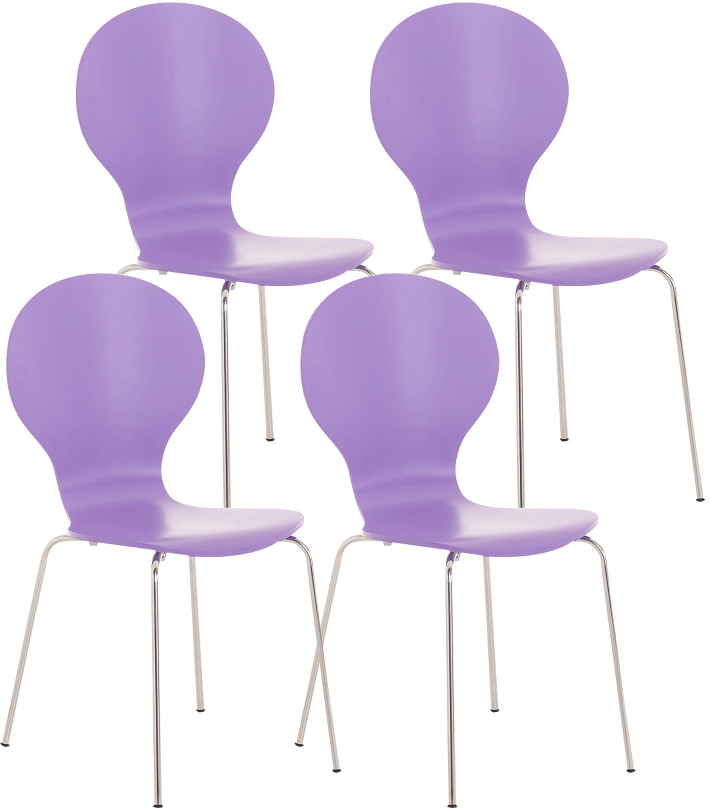 4x Stapelstuhl DIEGO - CLP SHOP