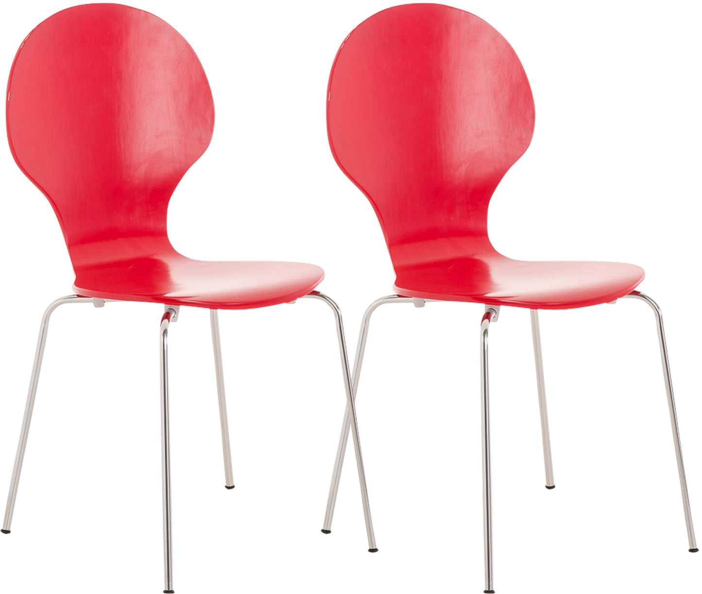 2x Stapelstuhl DIEGO ergonomisch - CLP SHOP