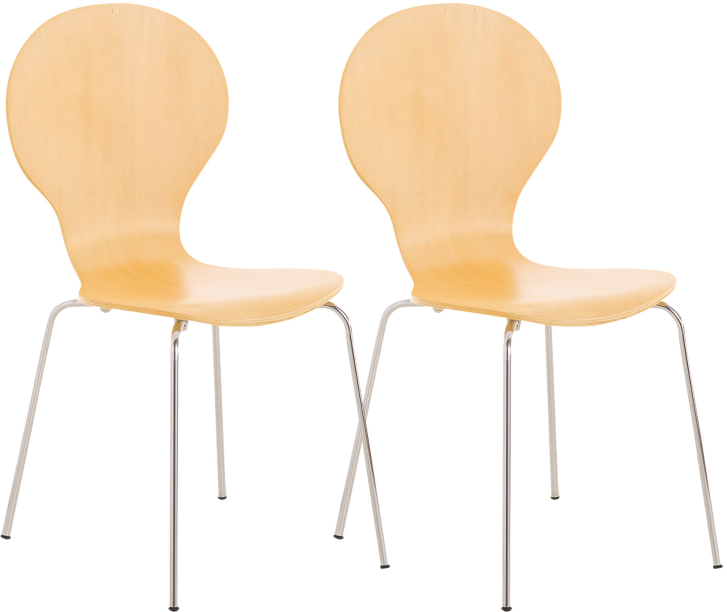 2x Stapelstuhl DIEGO ergonomisch - CLP SHOP