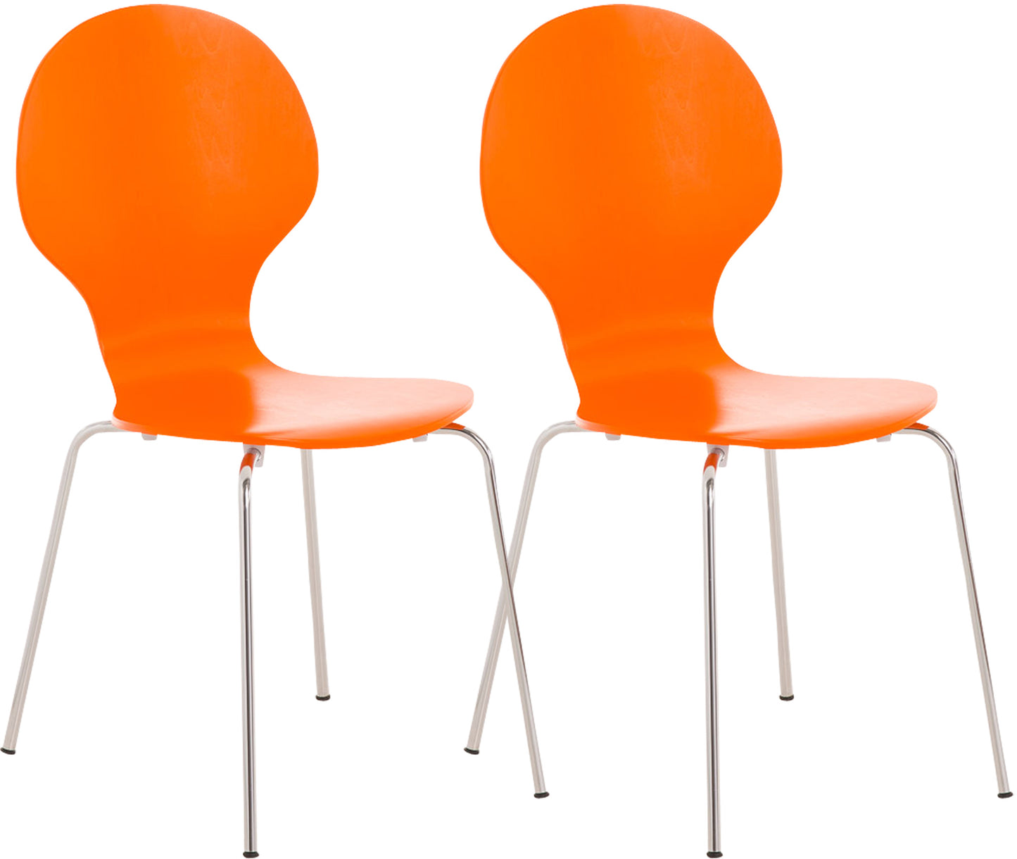 2x Stapelstuhl DIEGO ergonomisch - CLP SHOP