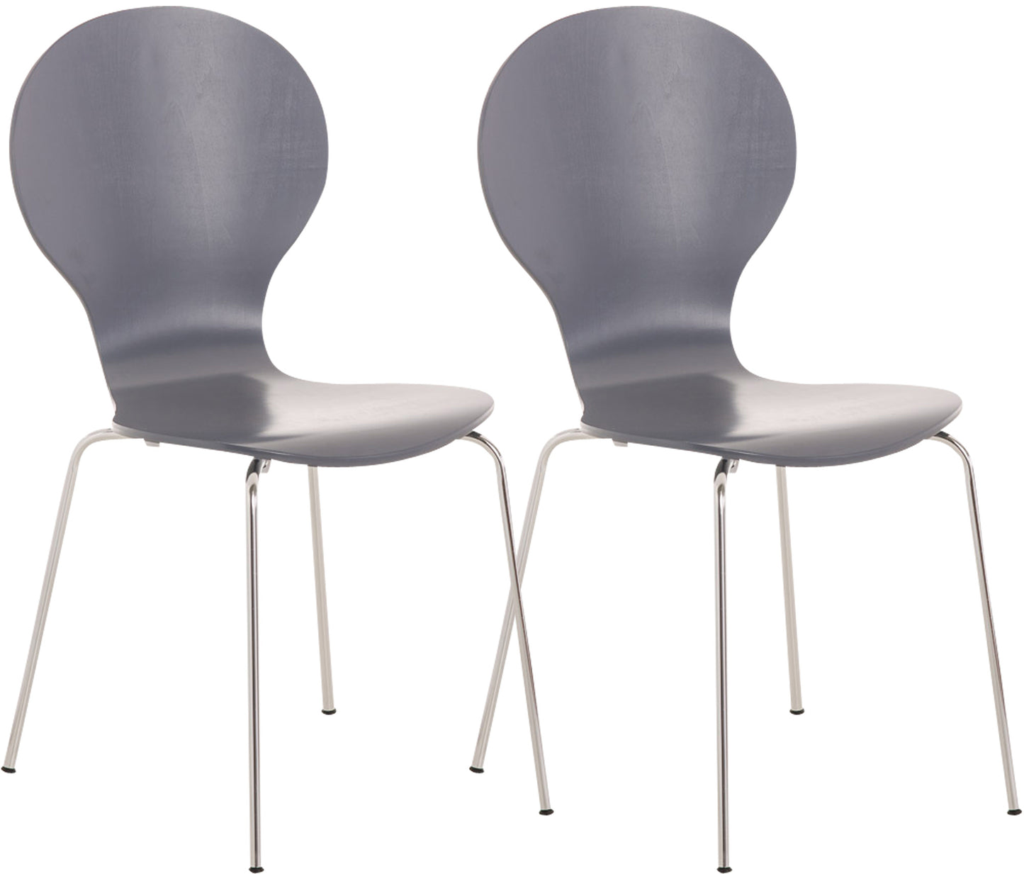 2x Stapelstuhl DIEGO ergonomisch - CLP SHOP
