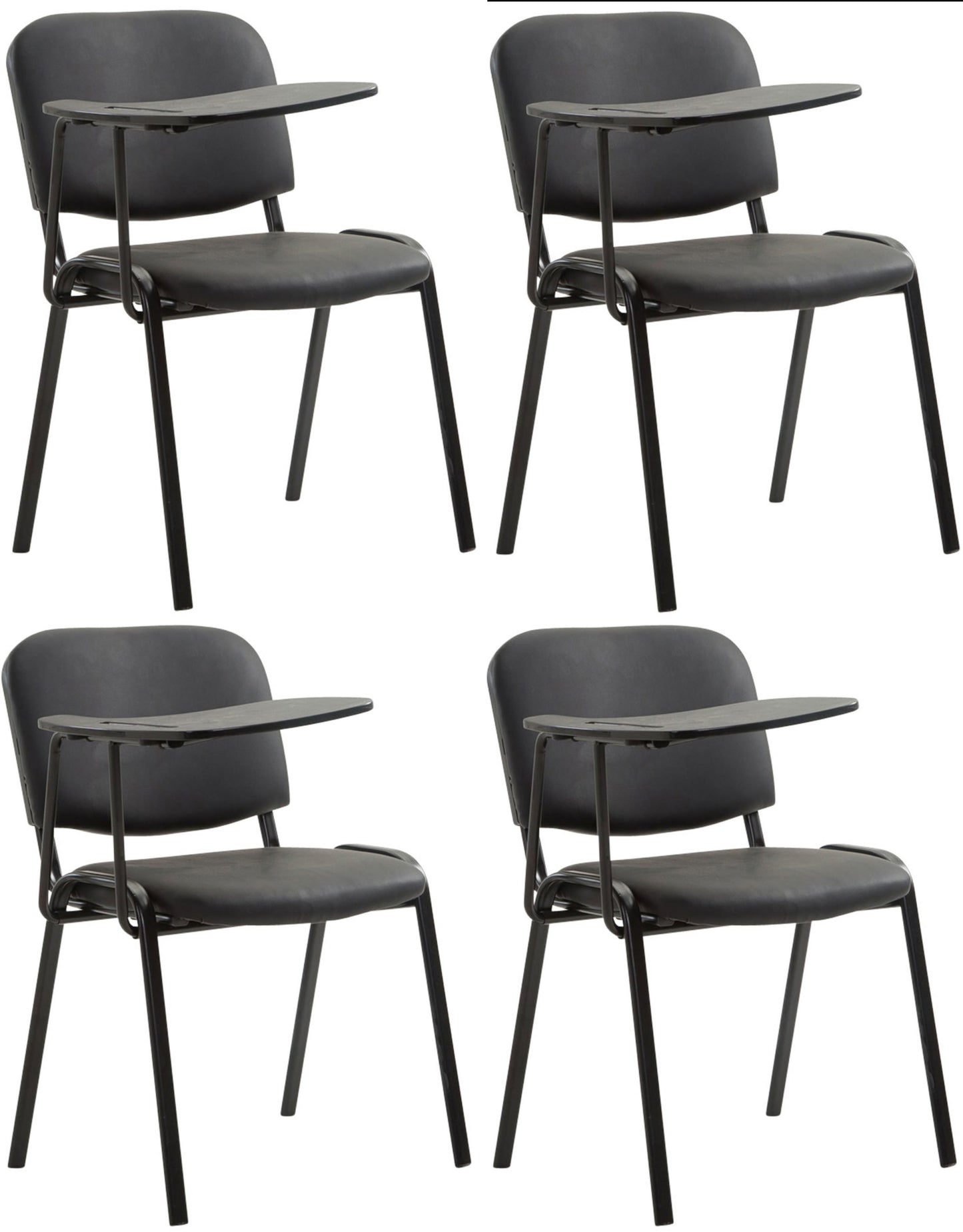 4er Set Stühle Ken mit Klapptisch Kunstleder.