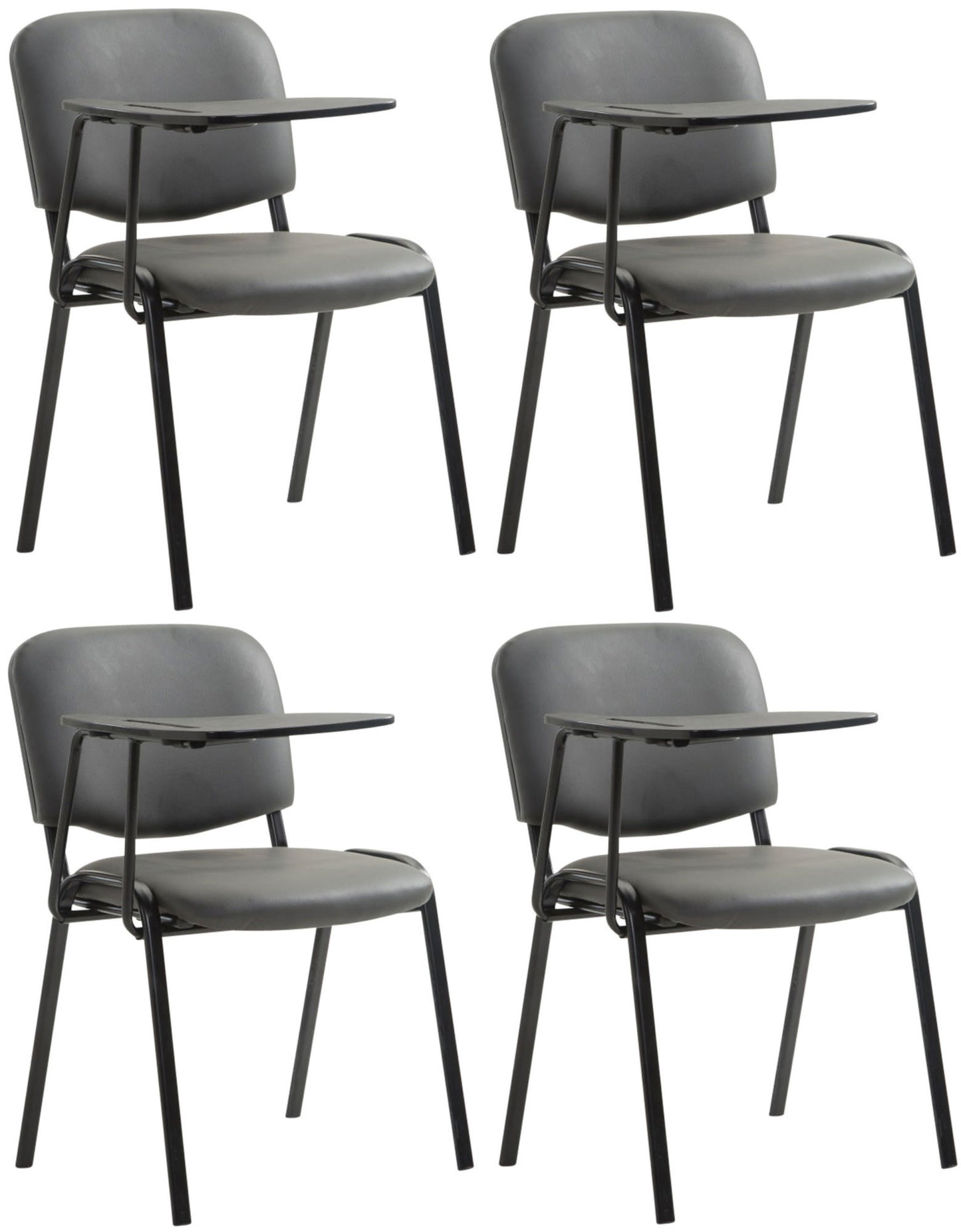4er Set Stühle Ken mit Klapptisch Kunstleder.
