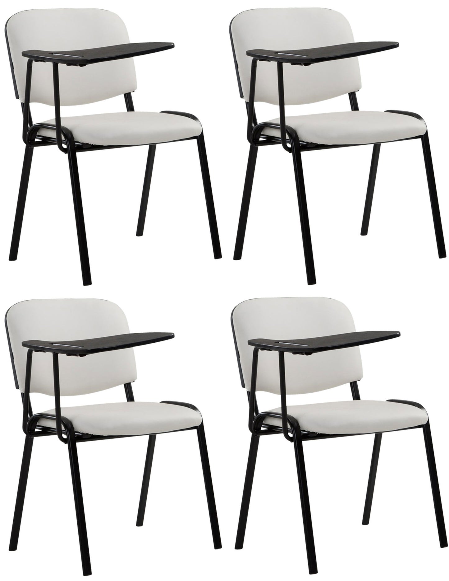 4er Set Stühle Ken mit Klapptisch Kunstleder.