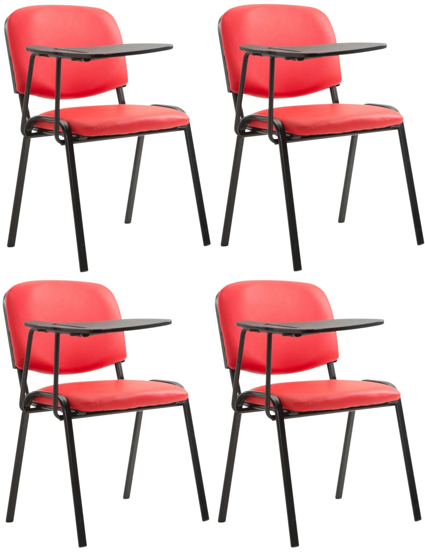 4er Set Stühle Ken mit Klapptisch Kunstleder.