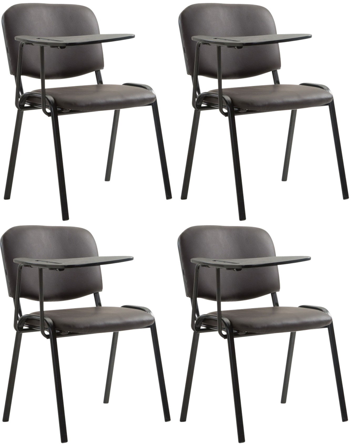 4er Set Stühle Ken mit Klapptisch Kunstleder.
