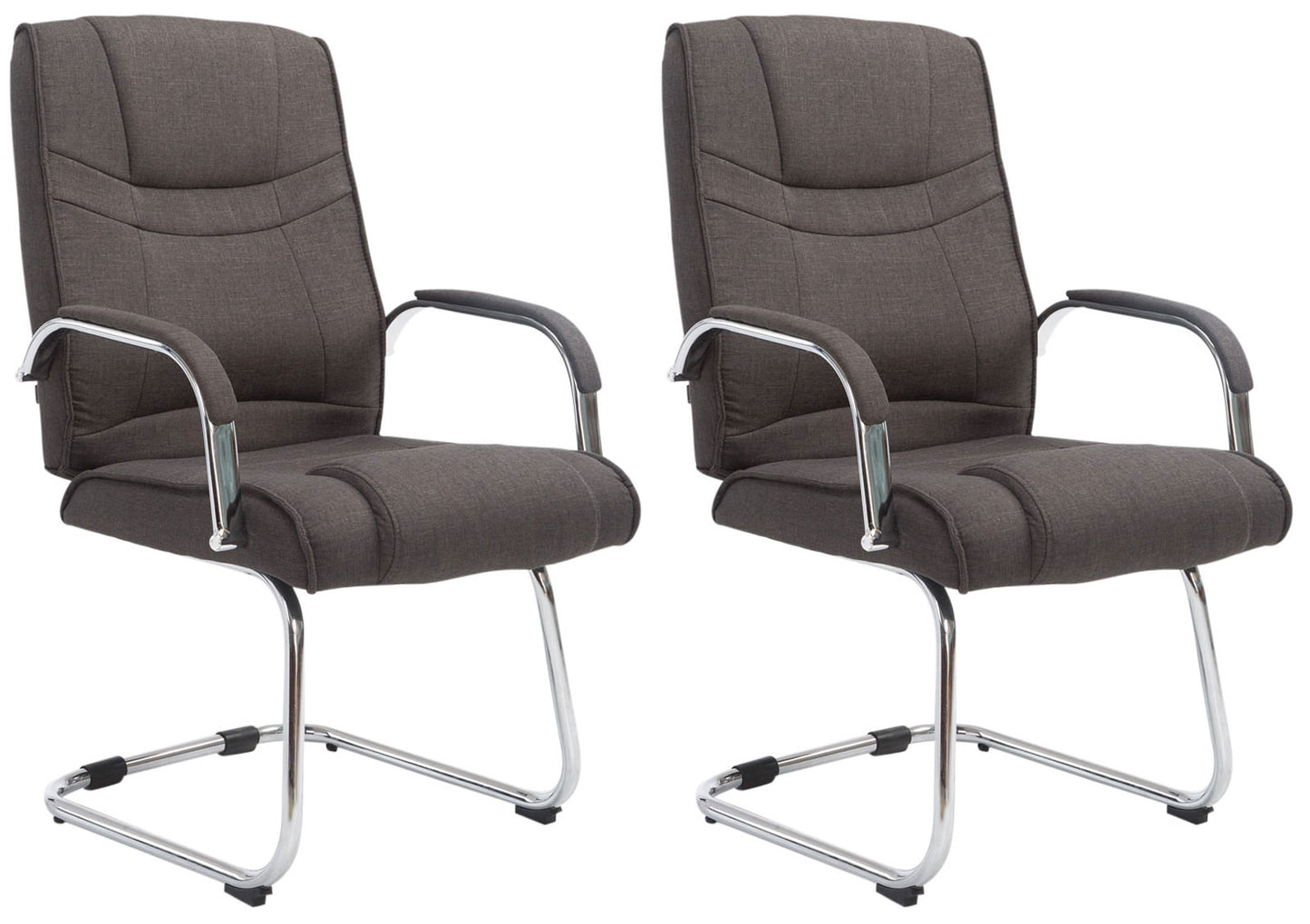 2er Set Freischwinger Attila Stoff - CLP SHOP