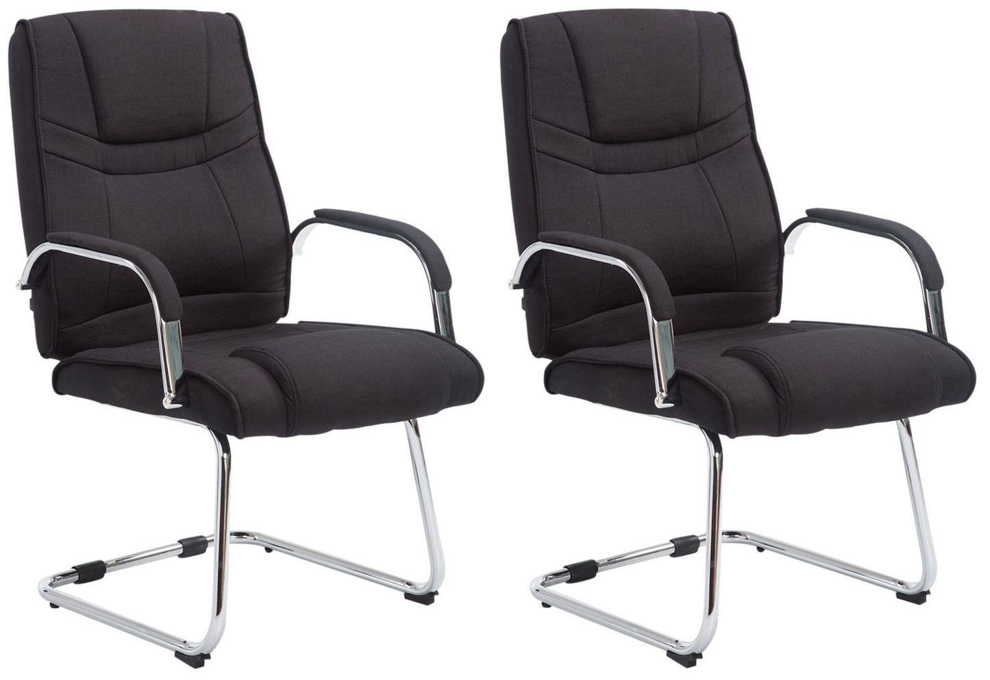 2er Set Freischwinger Attila Stoff - CLP SHOP