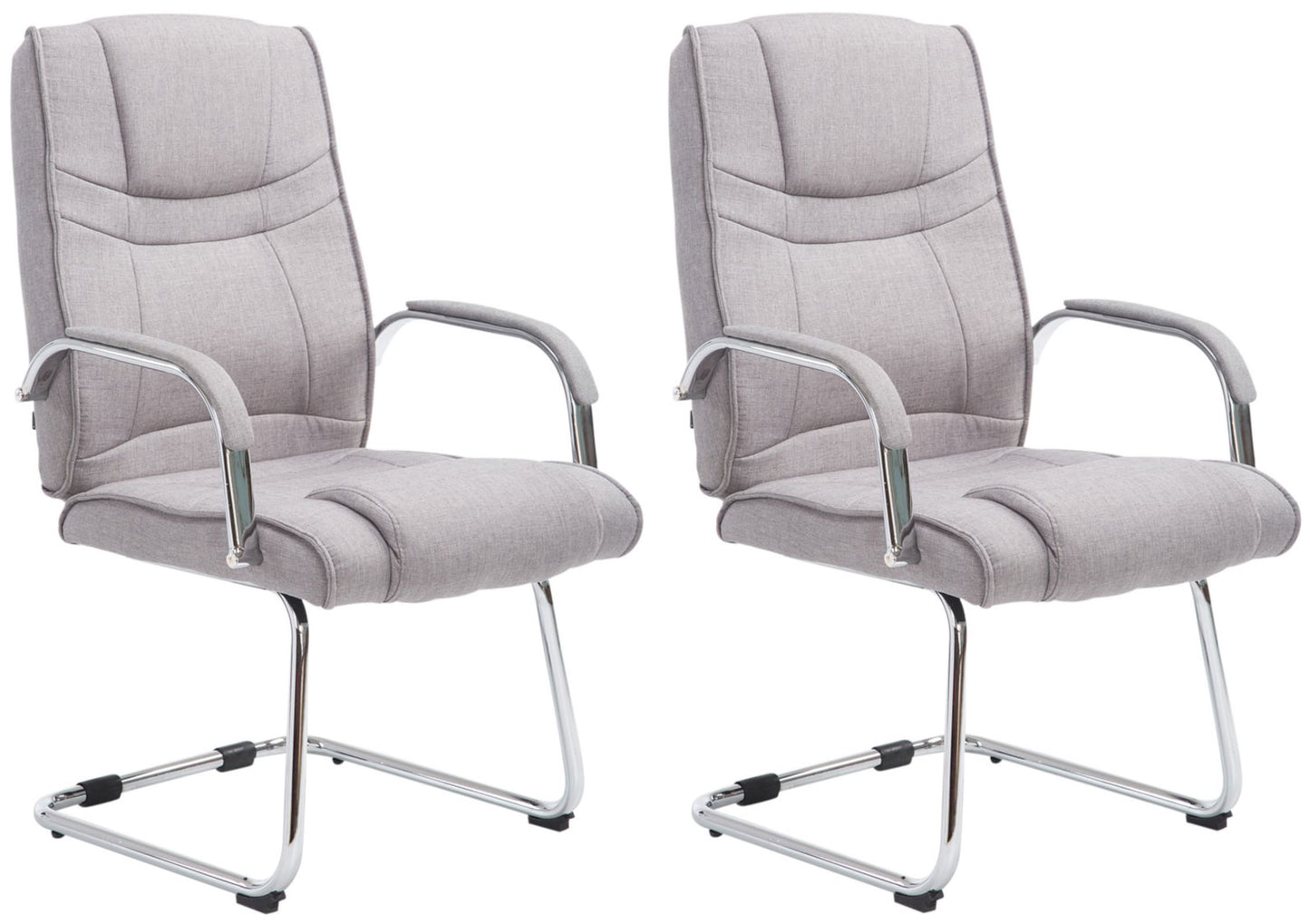 2er Set Freischwinger Attila Stoff - CLP SHOP