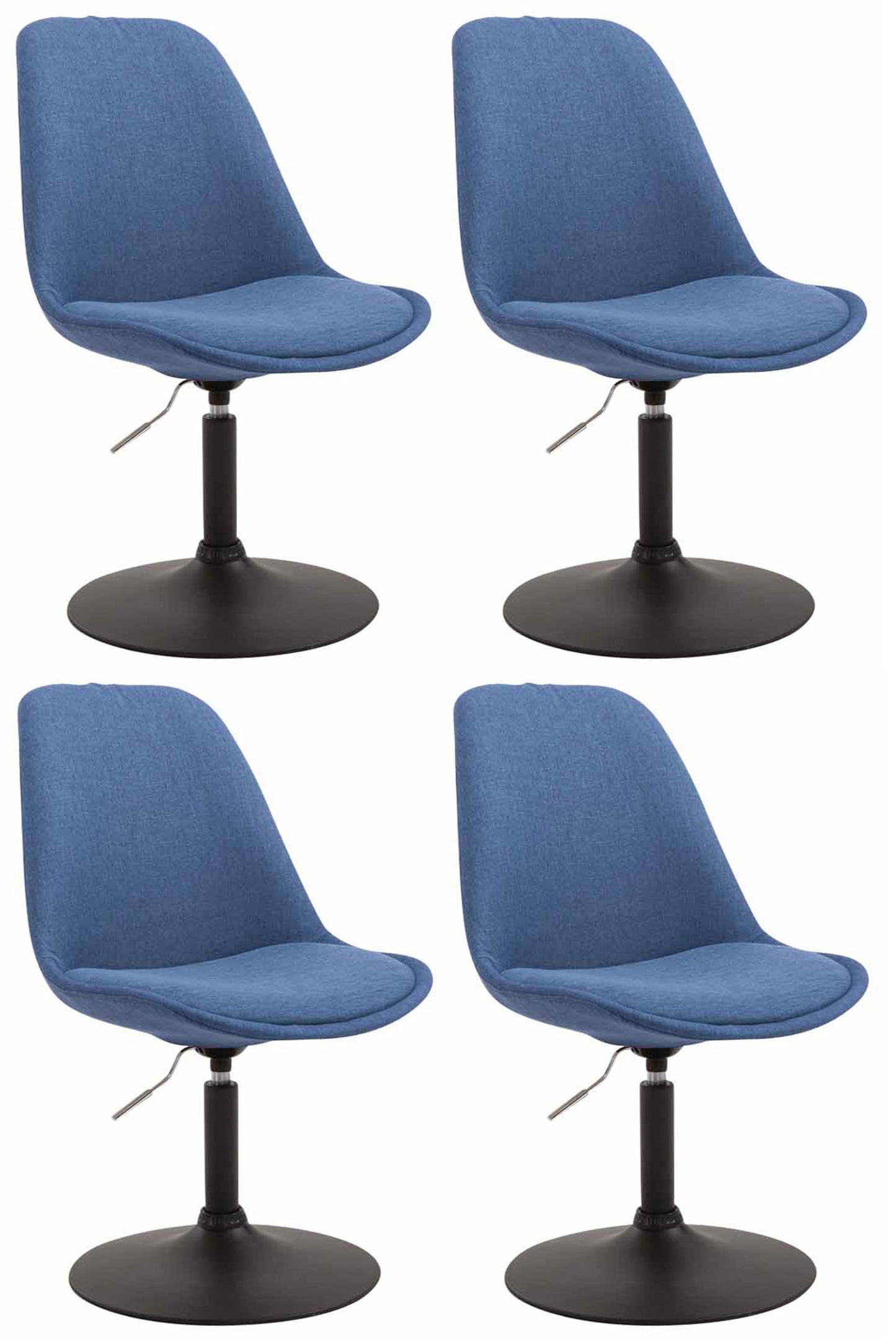 4er Set Esszimmerstühle Maverick Stoff - CLP SHOP