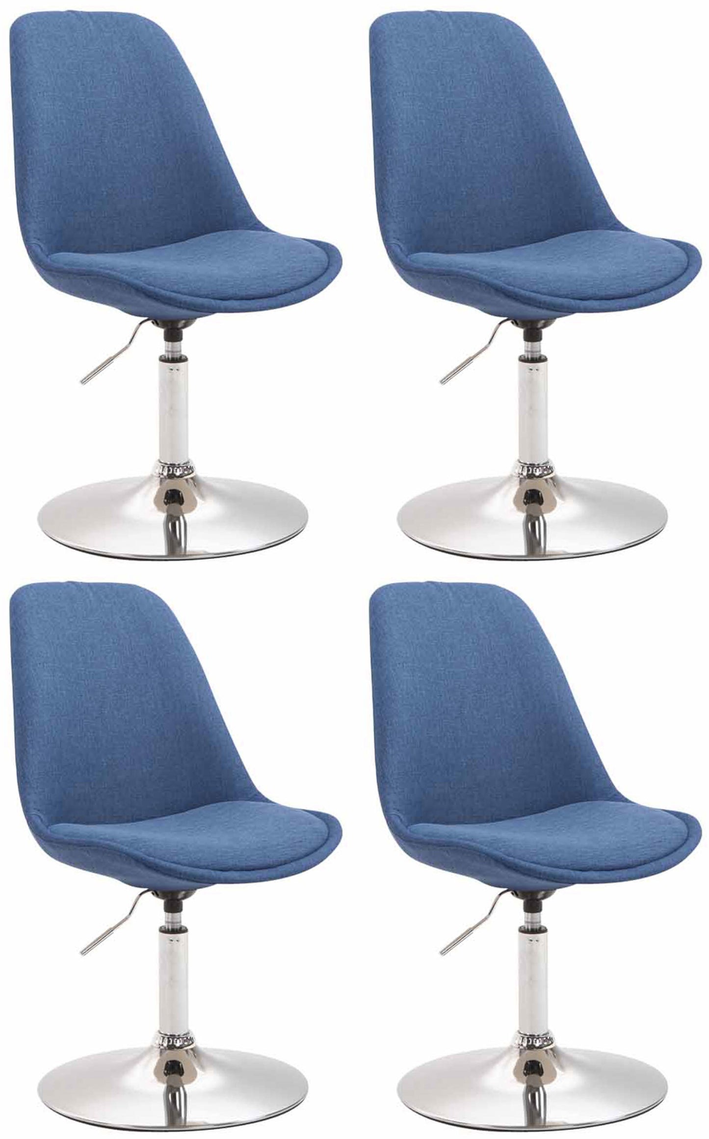 4er Set Esszimmerstühle Maverick Stoff - CLP SHOP