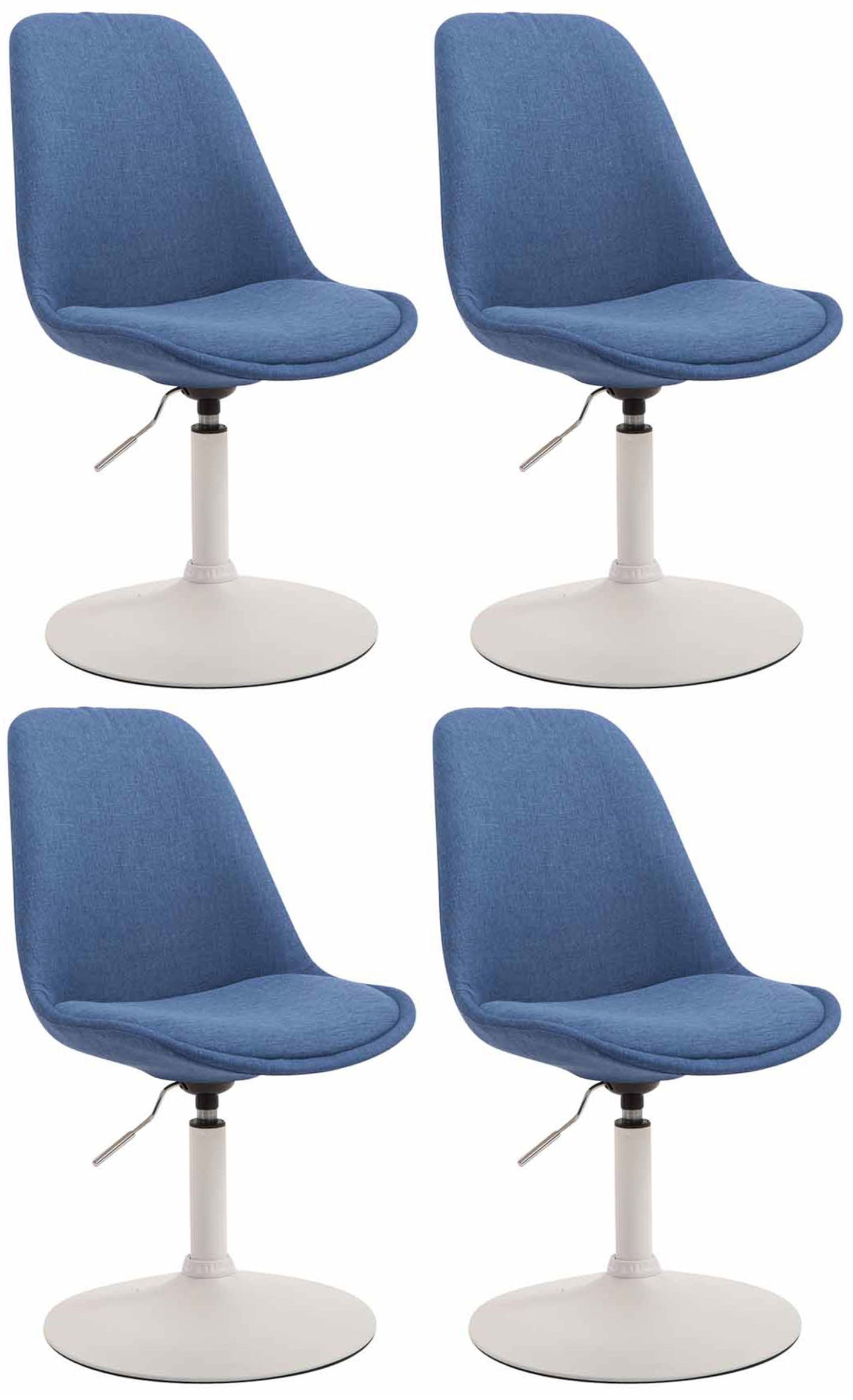 4er Set Esszimmerstühle Maverick Stoff - CLP SHOP