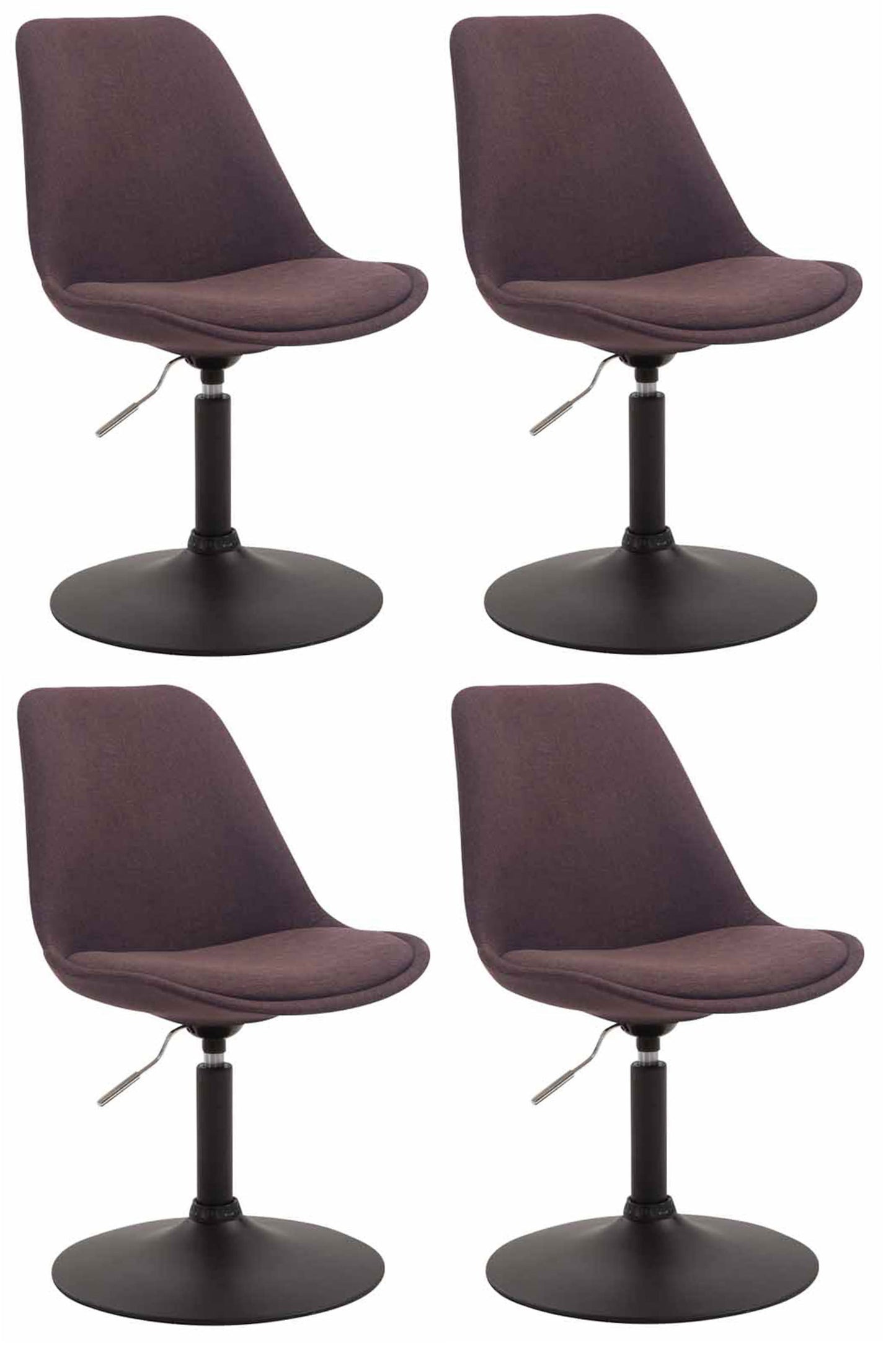 4er Set Esszimmerstühle Maverick Stoff - CLP SHOP