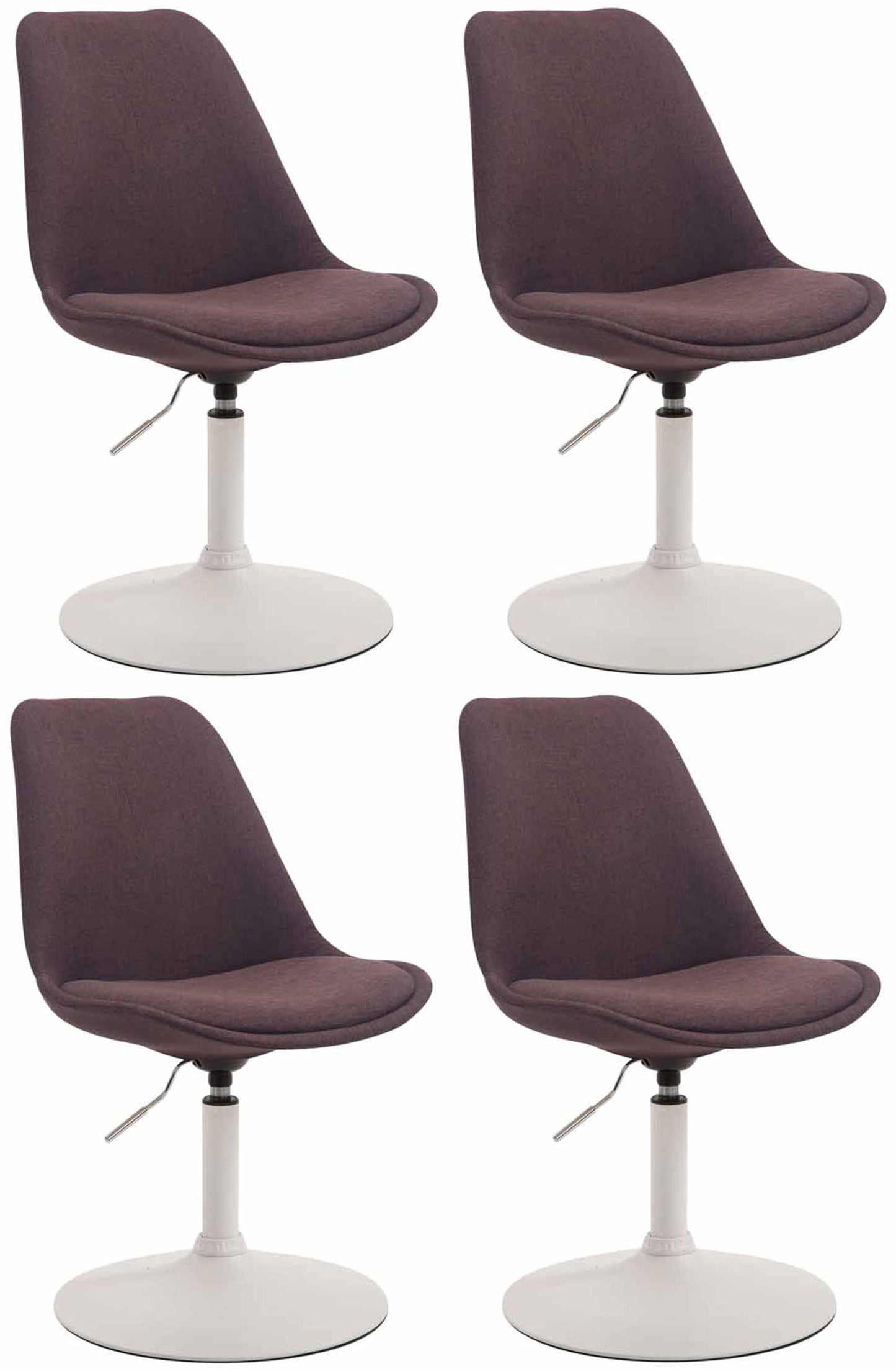 4er Set Esszimmerstühle Maverick Stoff - CLP SHOP