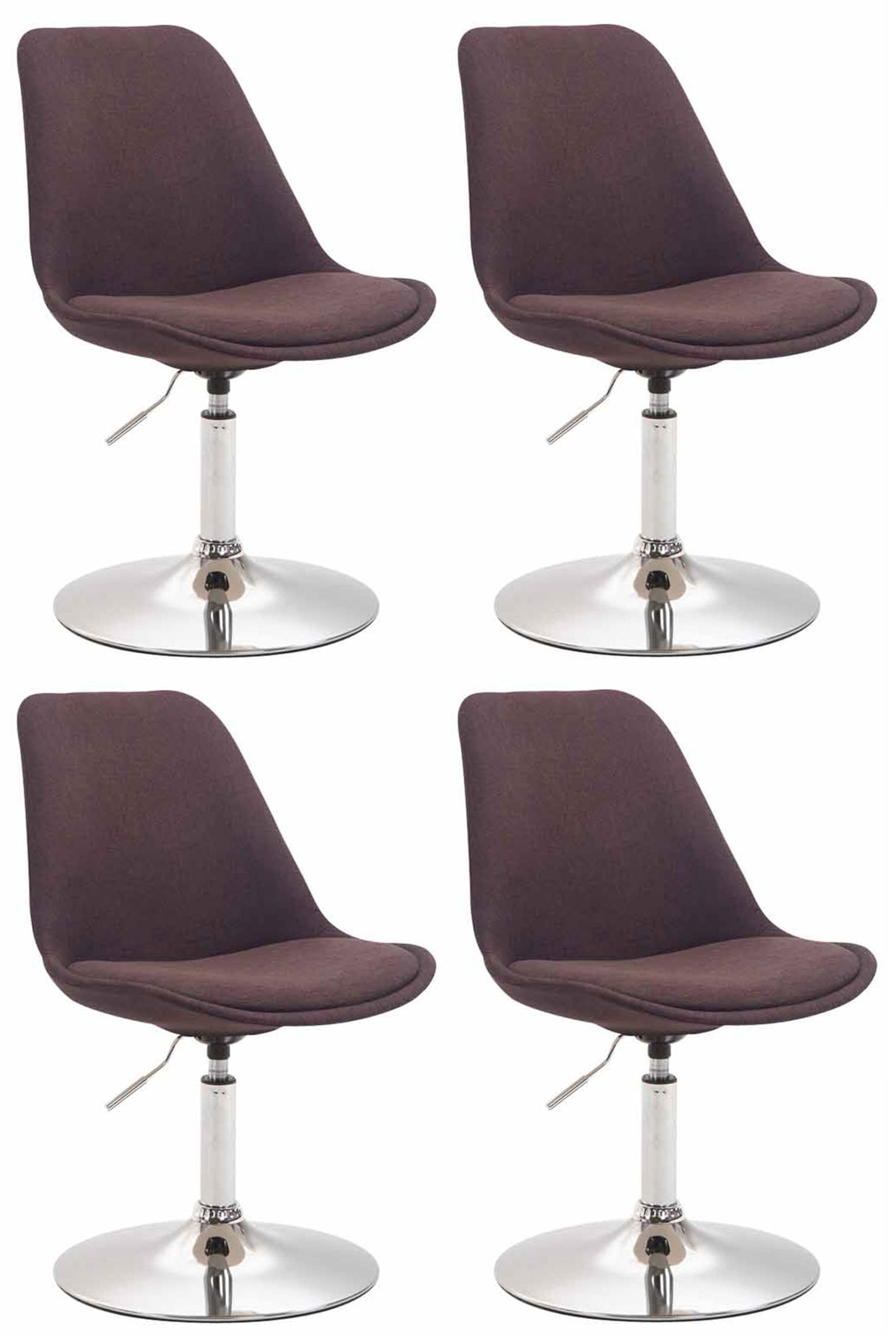 4er Set Esszimmerstühle Maverick Stoff - CLP SHOP