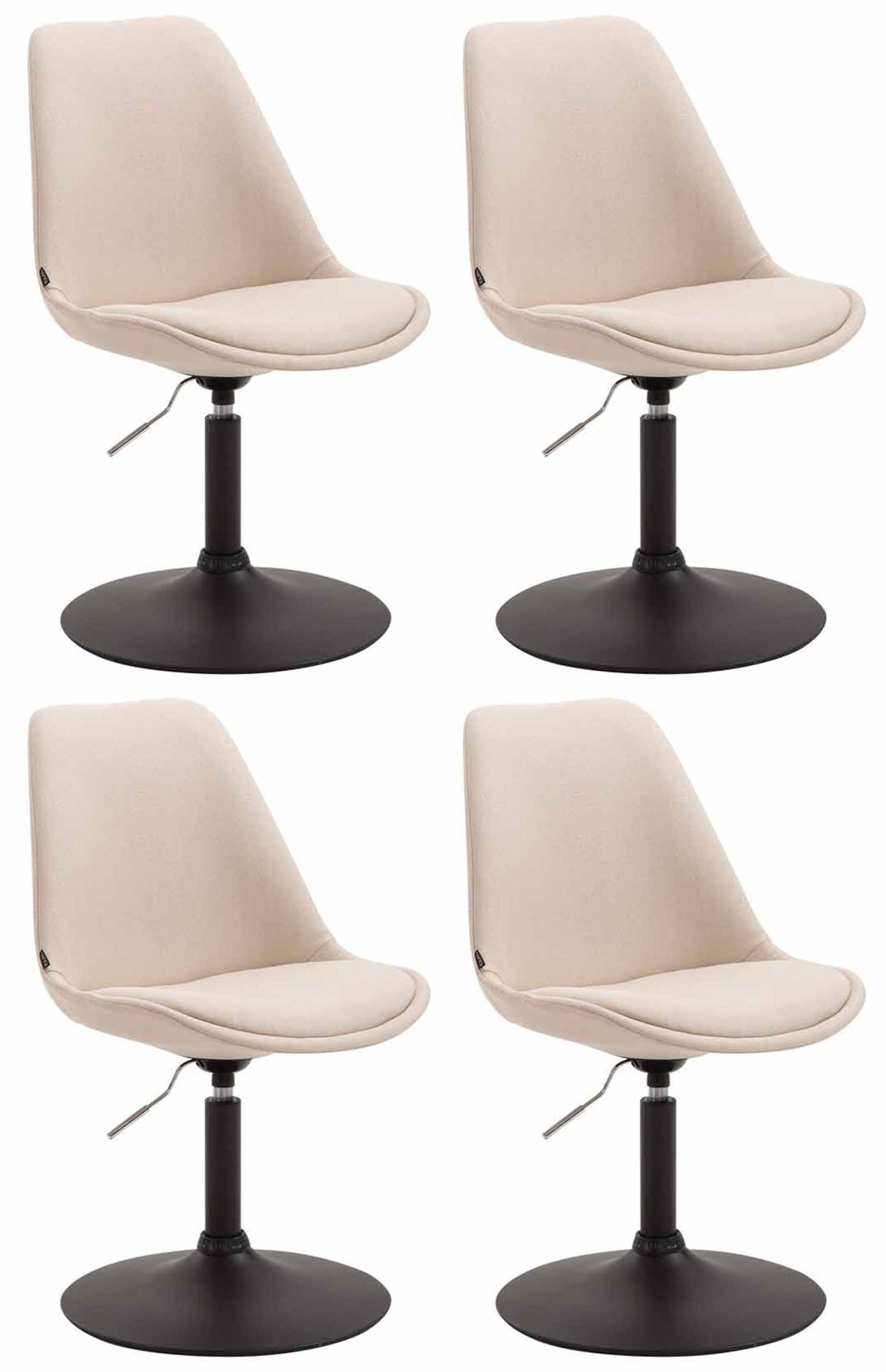 4er Set Esszimmerstühle Maverick Stoff - CLP SHOP
