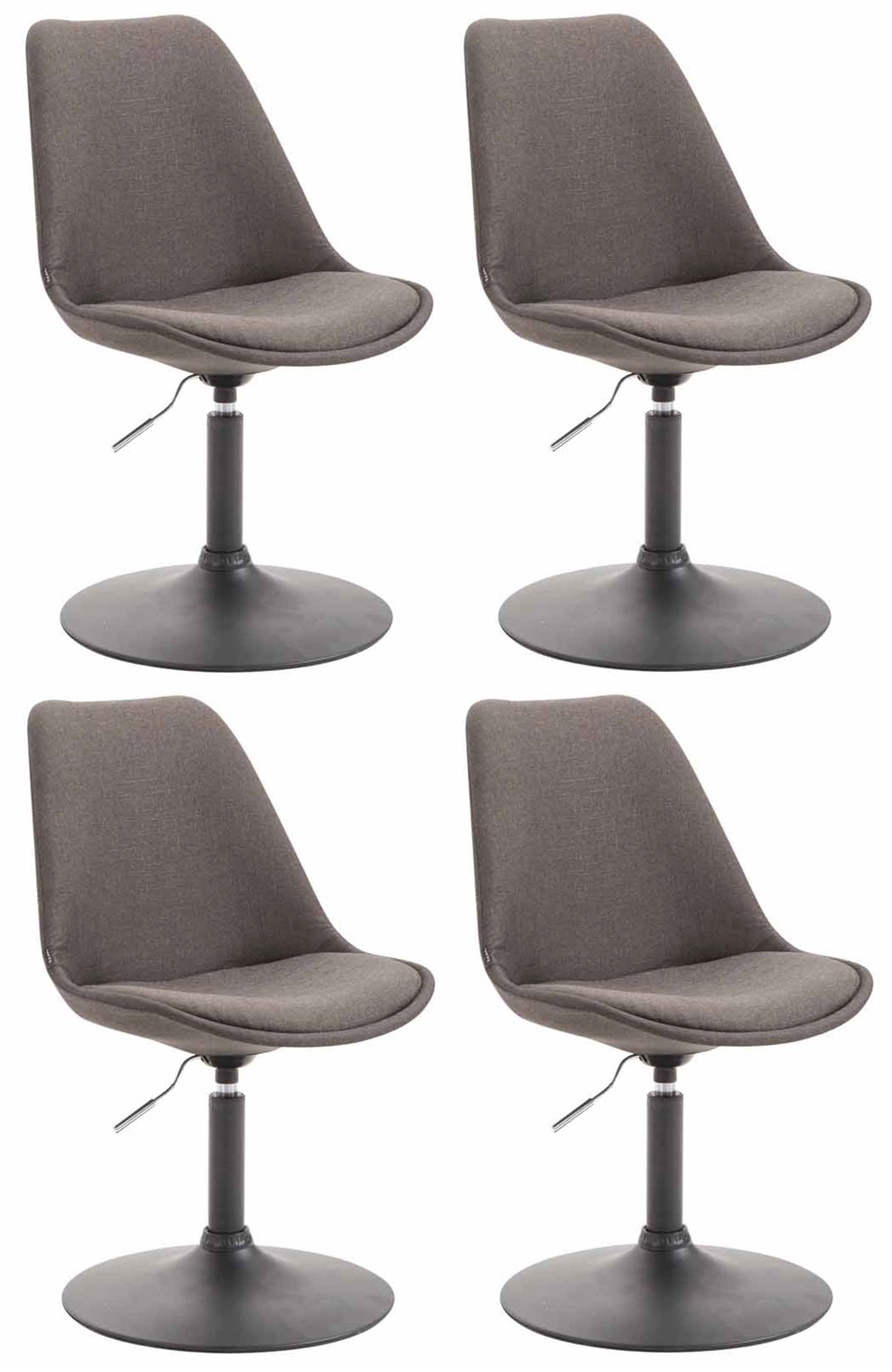 4er Set Esszimmerstühle Maverick Stoff - CLP SHOP