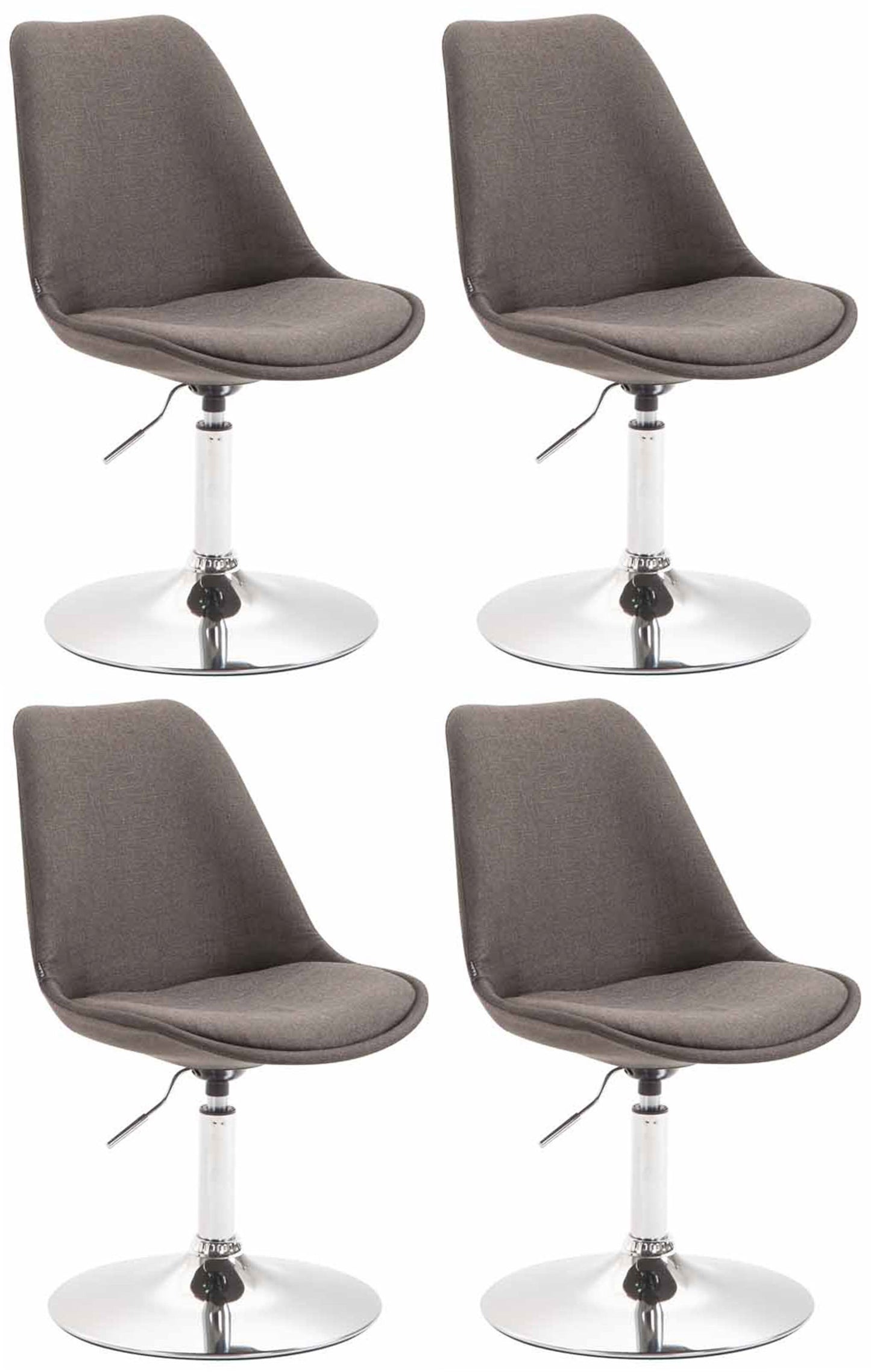 4er Set Esszimmerstühle Maverick Stoff - CLP SHOP