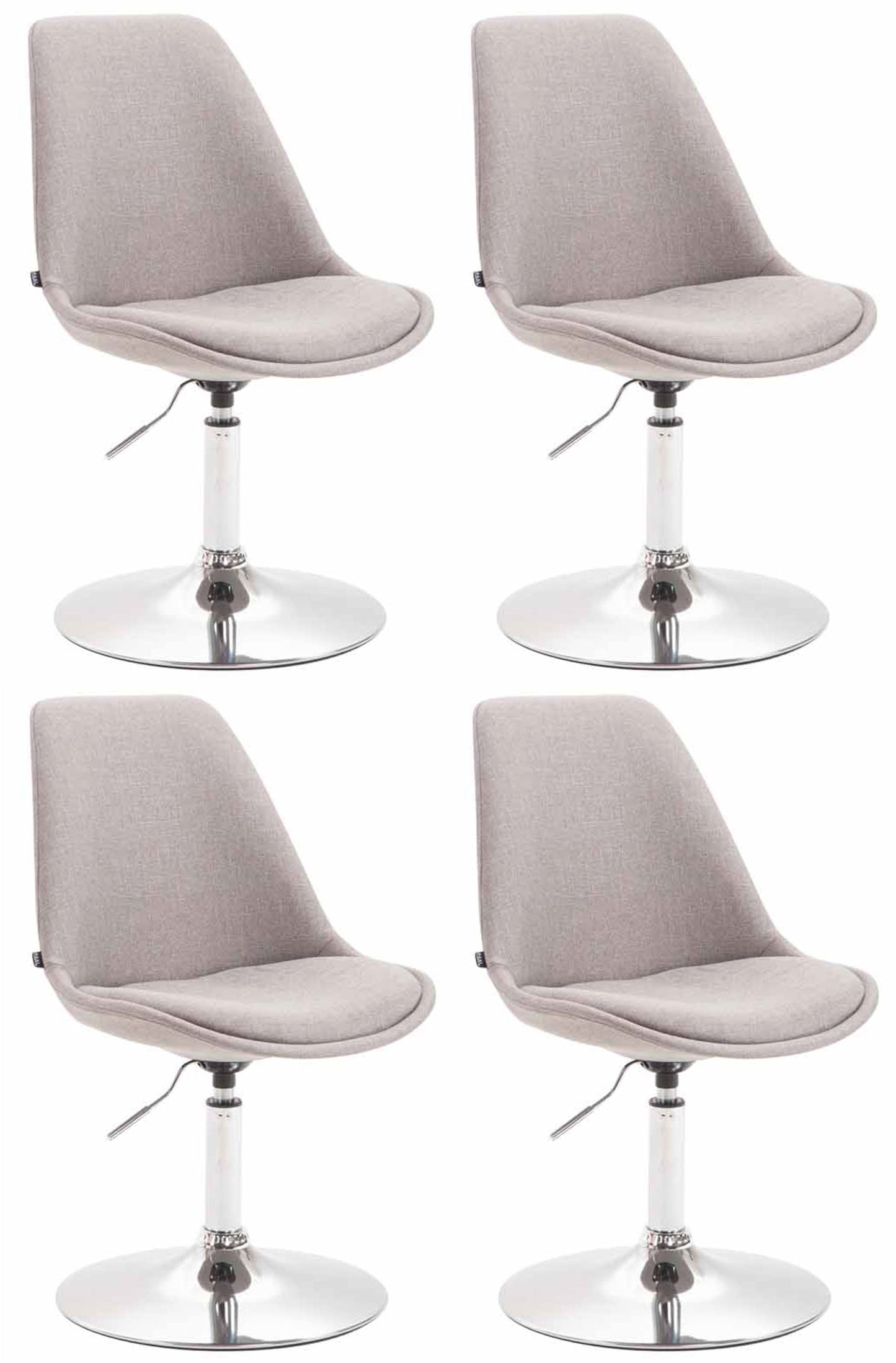 4er Set Esszimmerstühle Maverick Stoff - CLP SHOP