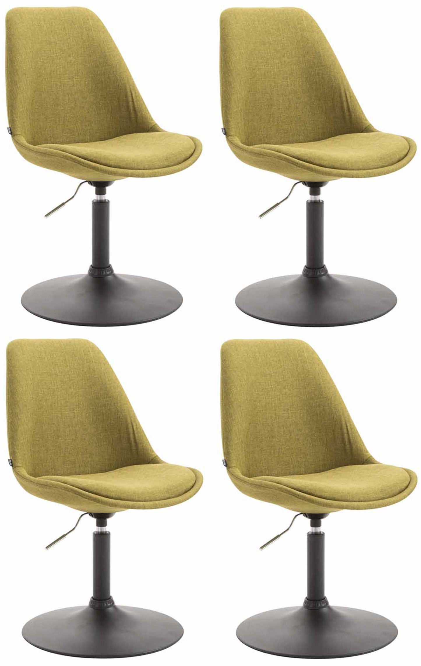4er Set Esszimmerstühle Maverick Stoff - CLP SHOP